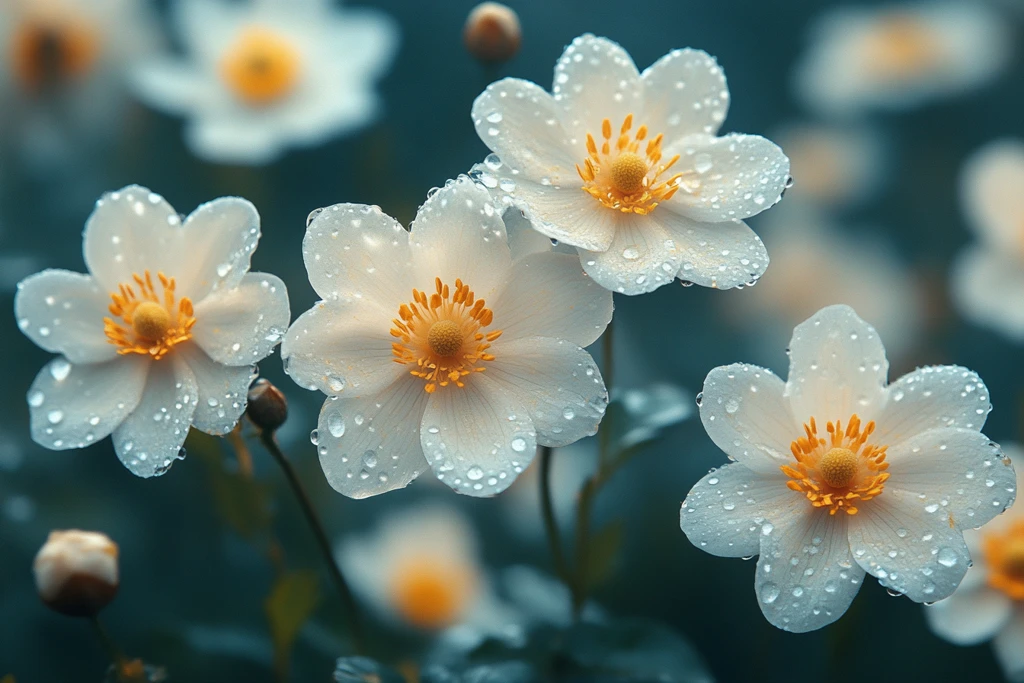 白色花朵风景壁纸