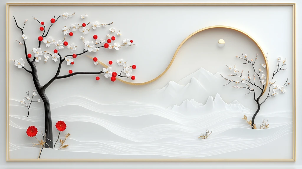 新年梅花贺岁图