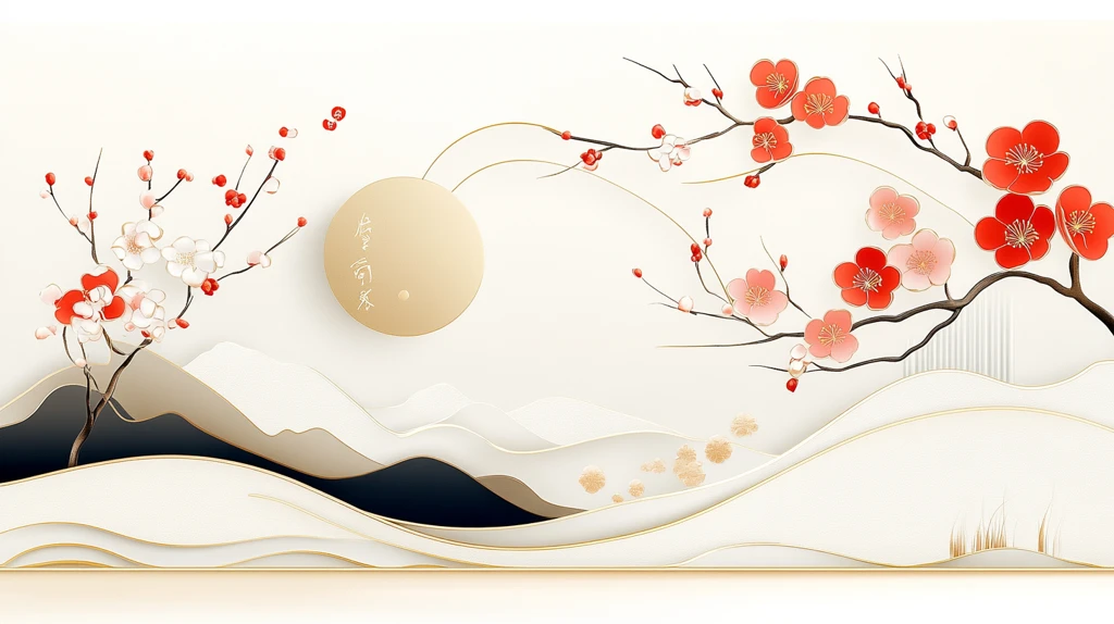 新年梅花贺岁图