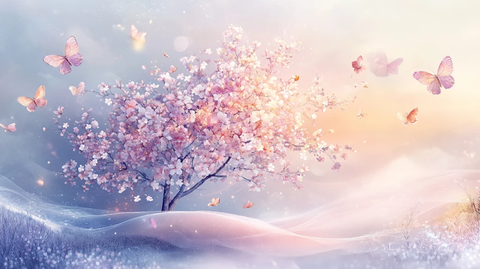 樱花树下的祝福