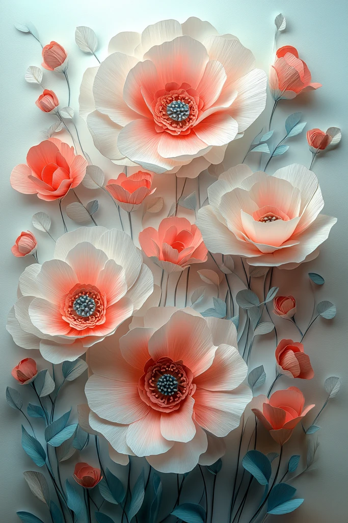 白色粉色波斯菊花