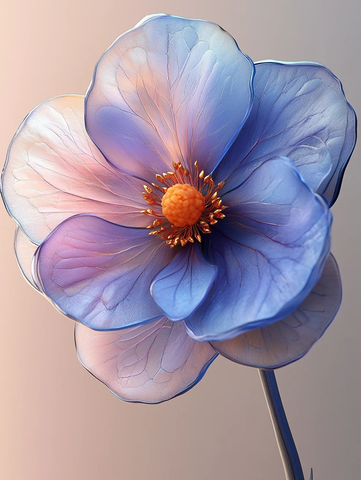 紫贝花金边胸针