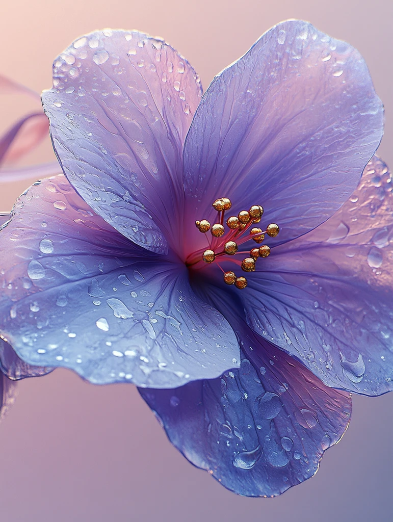 紫贝花金边胸针