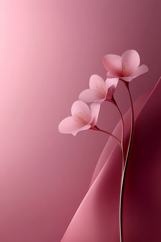 粉色花艺金饰设计