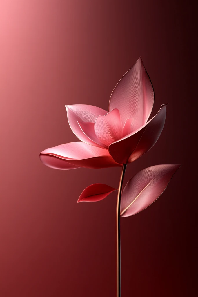 粉色花艺金饰设计