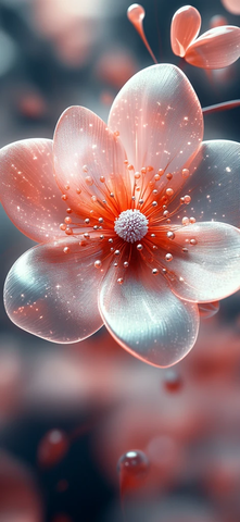 粉桃渐变流体背景