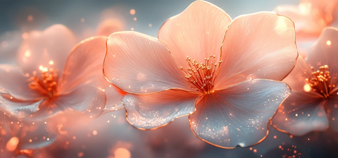 柔粉金花立体设计