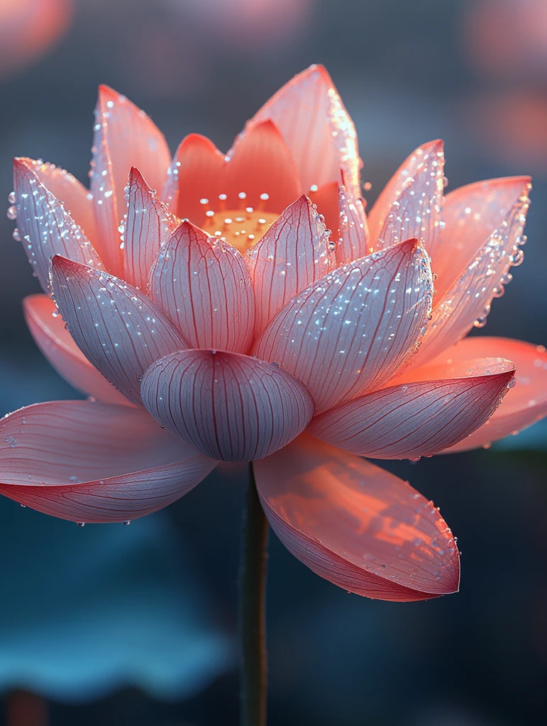 莲花与柔和背景