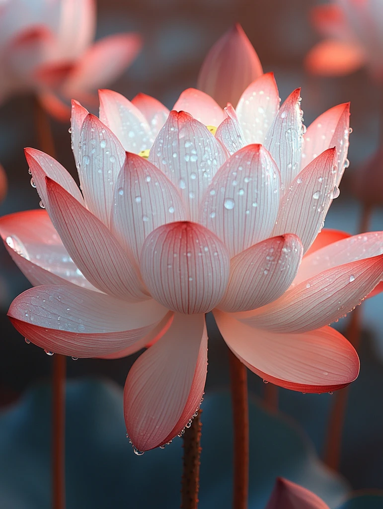 莲花与柔和背景