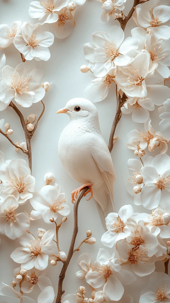 花与鸽婚礼邀请