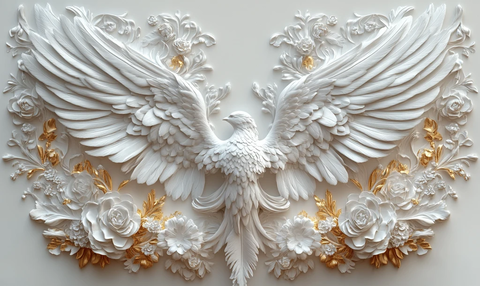 天使之翼花卉壁纸