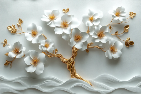 白花生命树纸艺