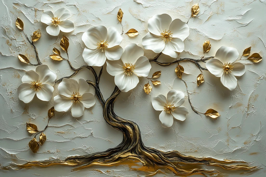 白花生命树纸艺