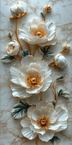 白牡丹金饰图
