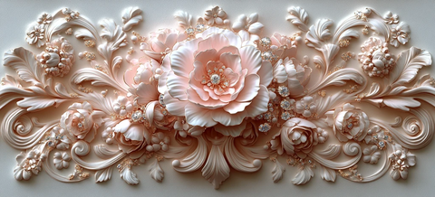 玫瑰金钻石花纹