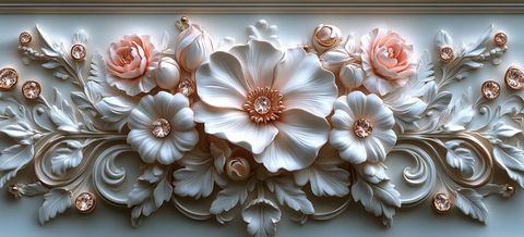 玫瑰金钻石花纹