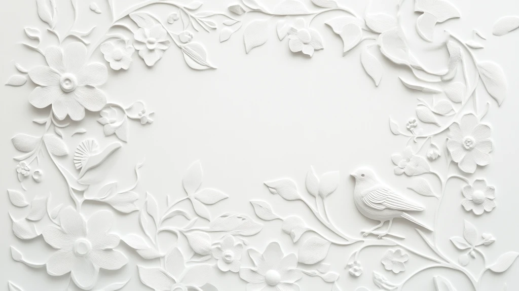 花卉鸟纹圆形图案