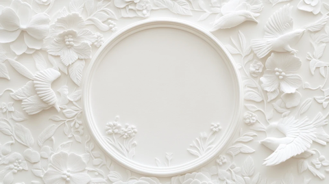 花卉鸟纹圆形图案