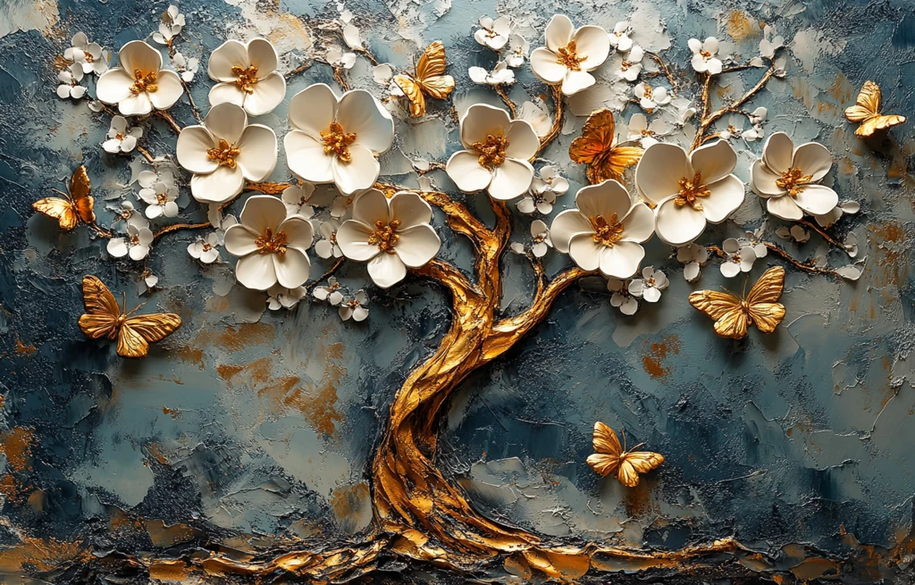 生命之树花蝶图