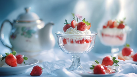 草莓冰淇淋水果酸奶杯
