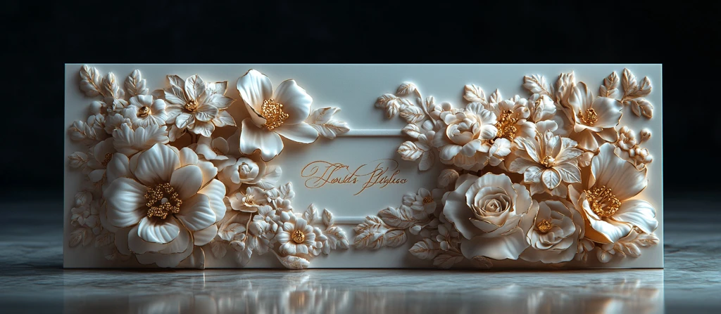 金箔婚礼邀请卡