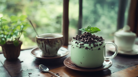 薄荷冰淇淋咖啡