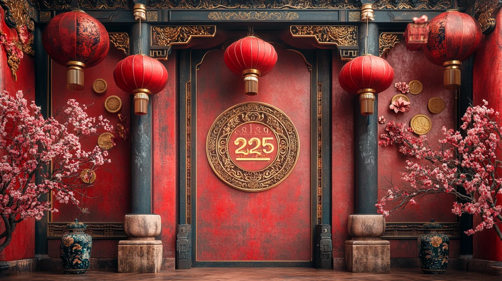 新年龙凤灯笼图