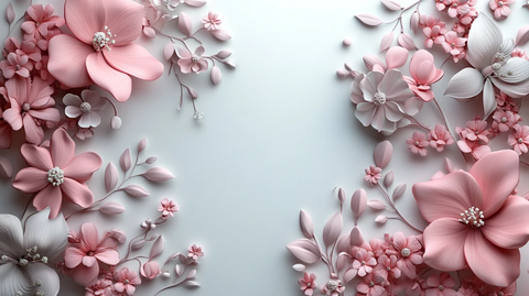 粉色边框空白页