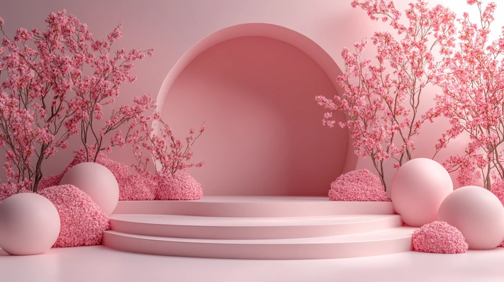 粉色边框空白页