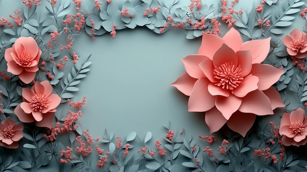 粉色边框空白页