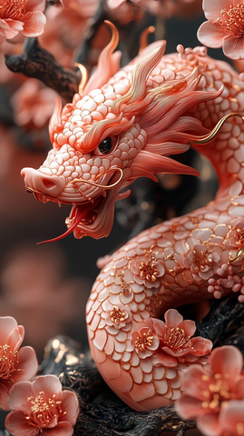 金蛇迎春背景图