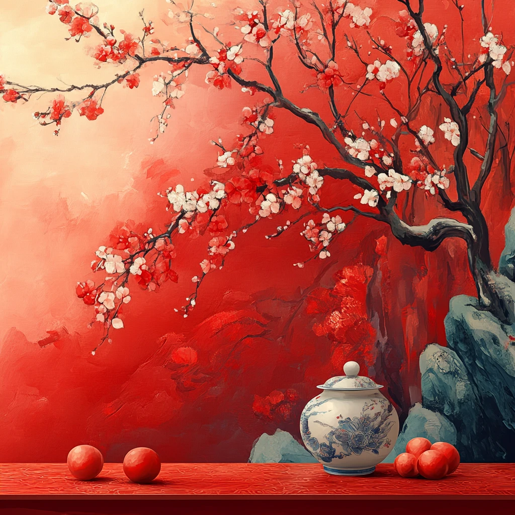 春节元素过渡瞬间