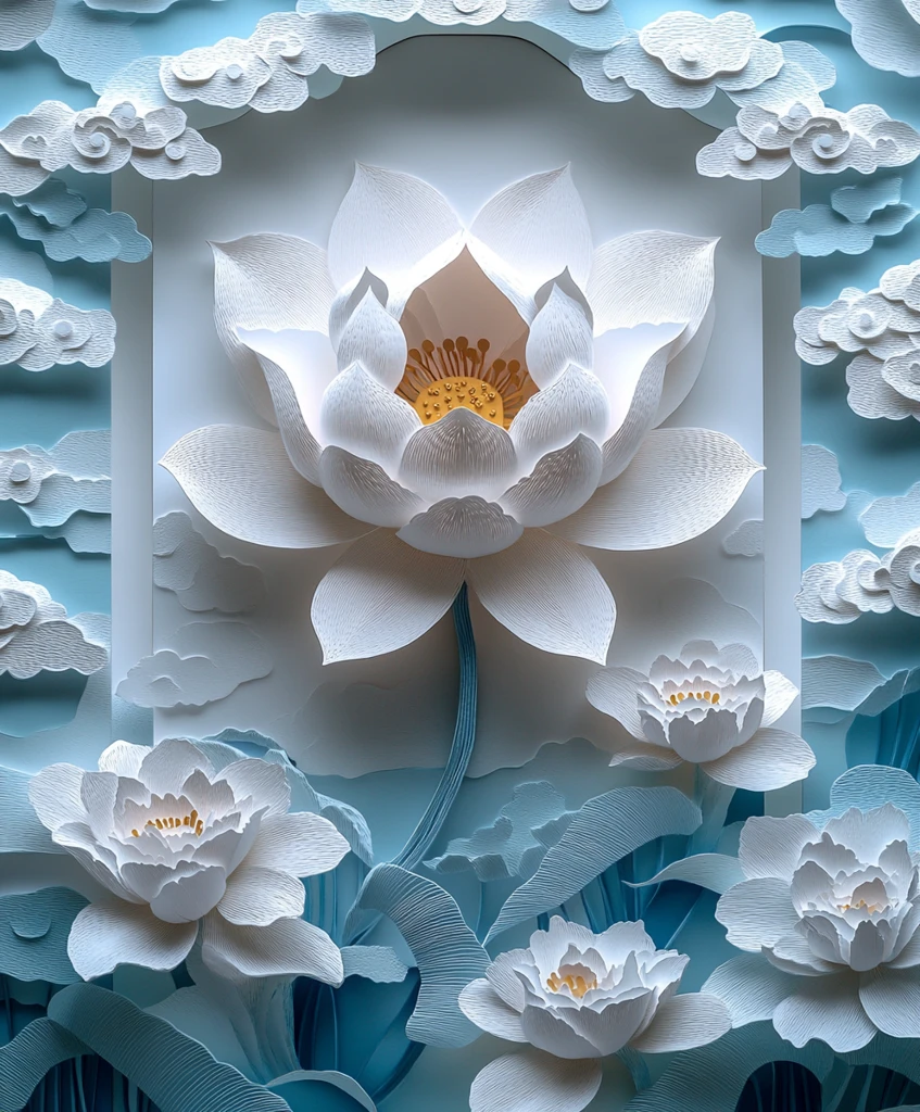 纸剪花窗与未来