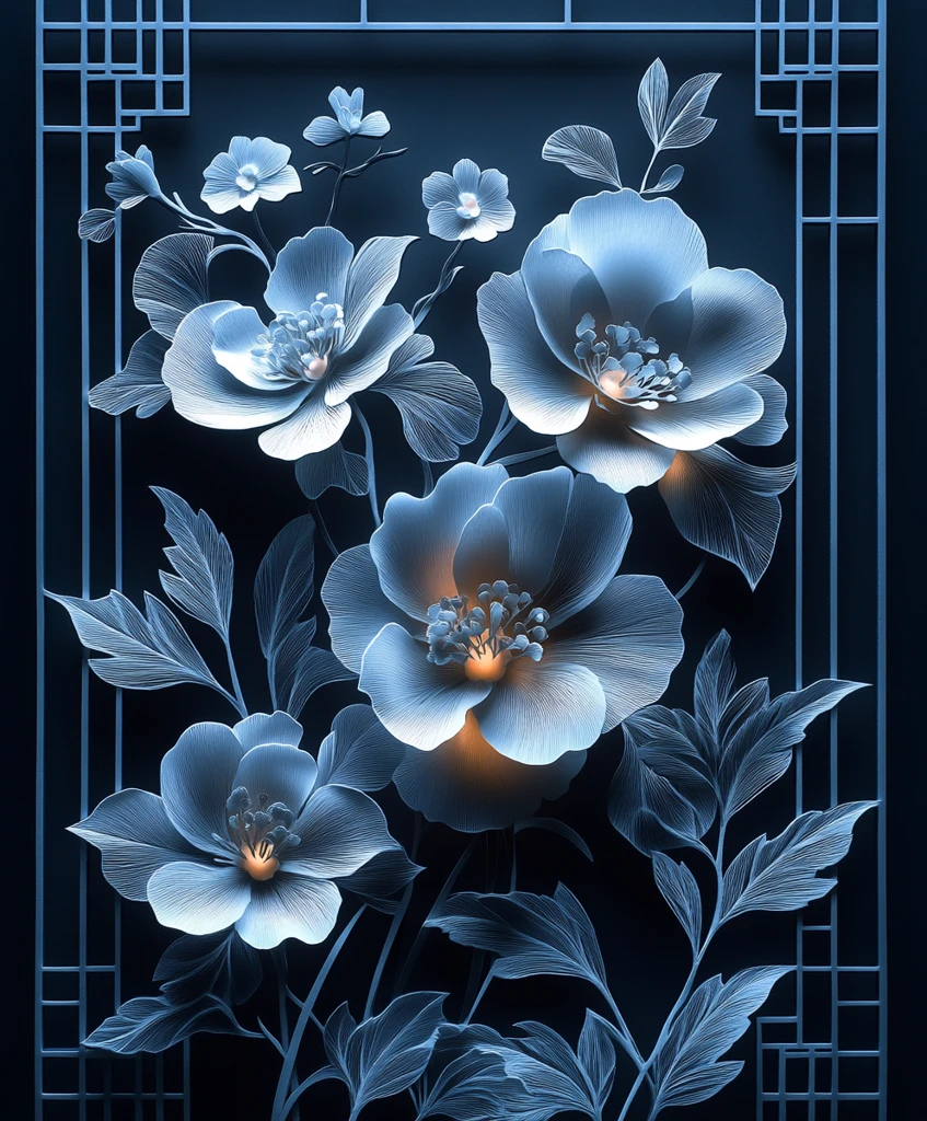 纸剪花窗与未来