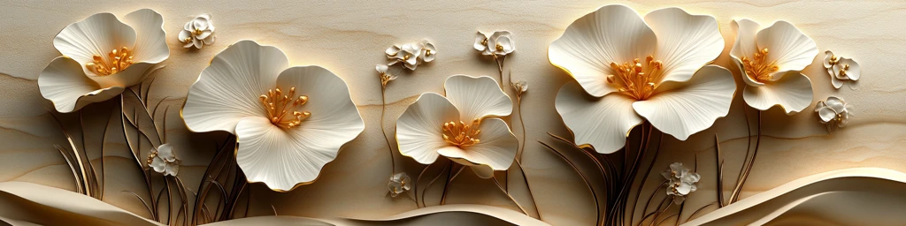 金边三维鸢尾花