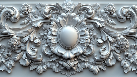 精致纹饰墓碑图案