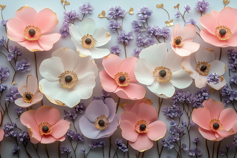 粉色白底蝶恋花