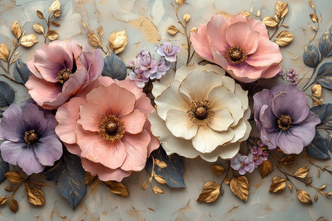 粉色白底蝶恋花