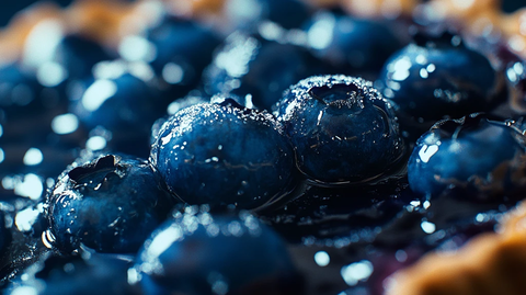 蓝莓水珠
