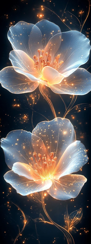 金色光芒花卉叶