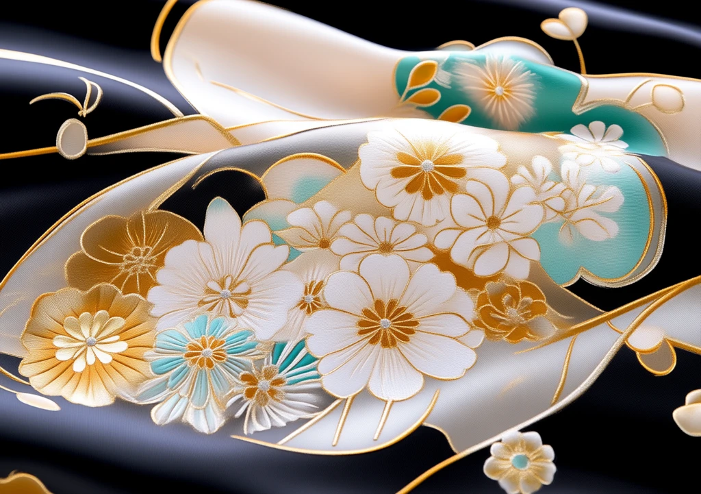 春花纹样古装设计