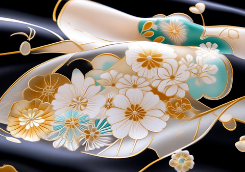 春花纹样古装设计