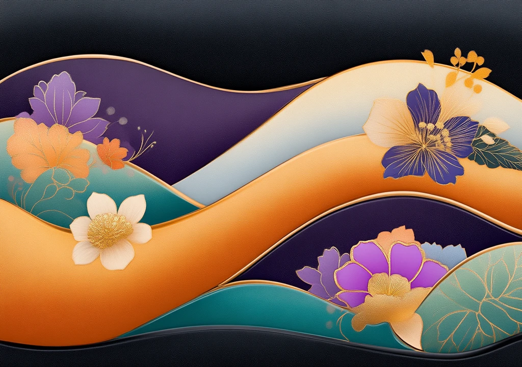 春花纹样古装设计