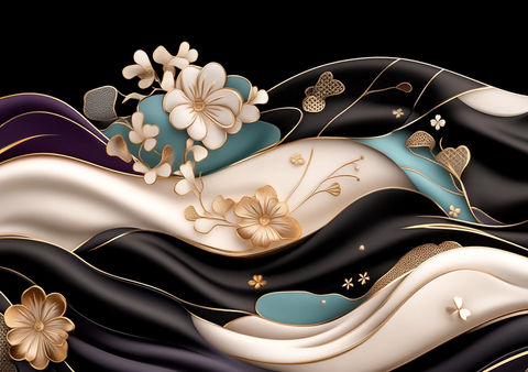 春花纹样古装设计