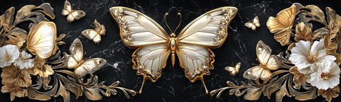 白金蝴蝶横框设计