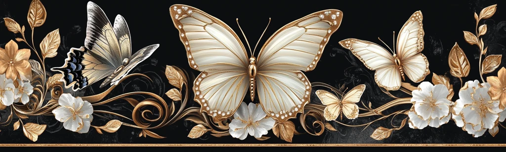 白金蝴蝶横框设计