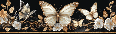 白金蝴蝶横框设计