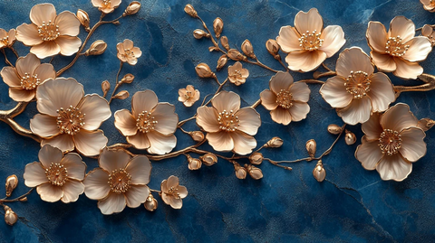 樱花枝条花纹背景