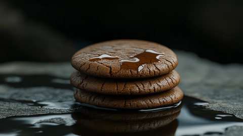 巧克力夹心饼干特写