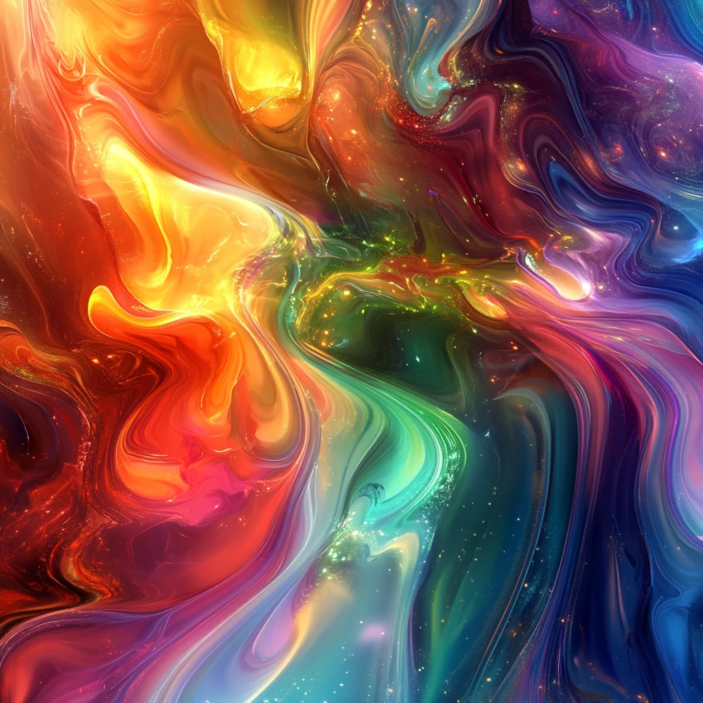 流光意境彩色渲染图案